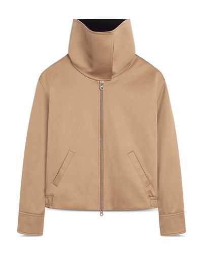 Courreges Courreges High Collar Cotton Canvas Blouson Jacket