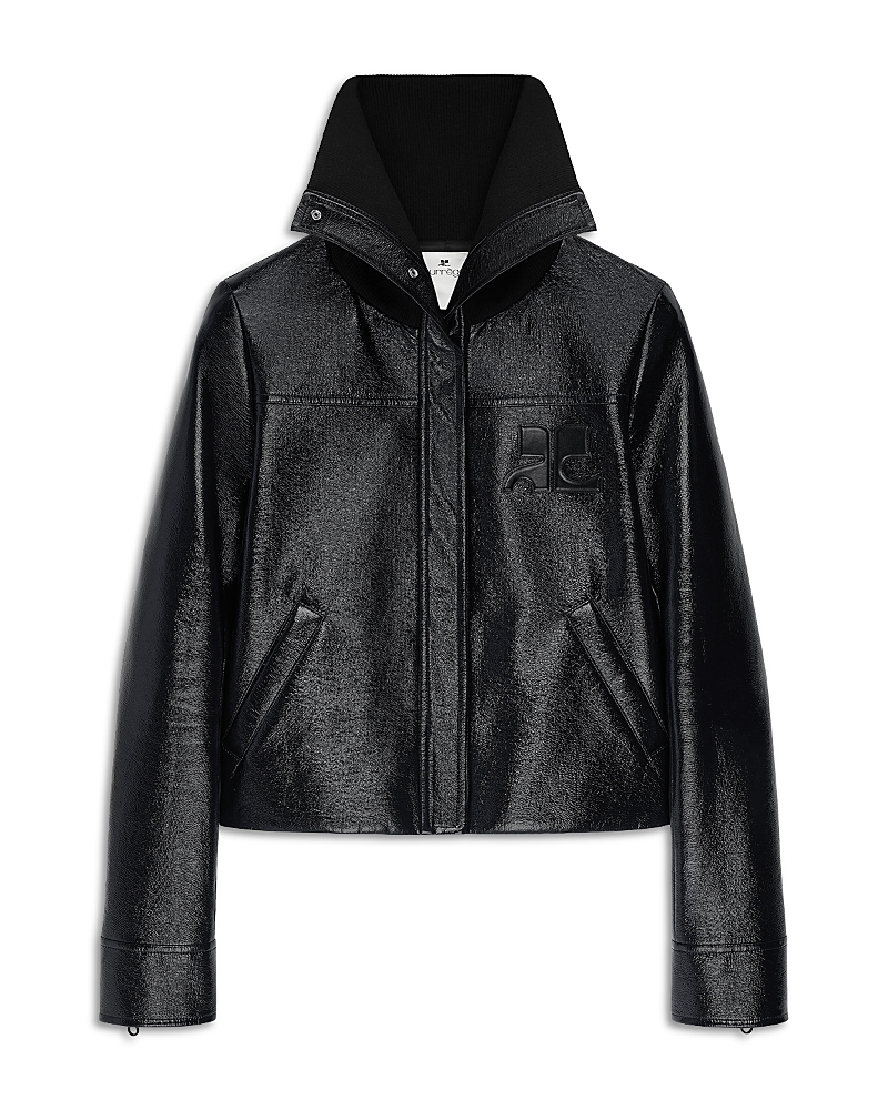 Courreges Courreges High Collar Cotton Vinyl Jacket