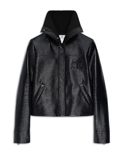 Courreges Courreges High Collar Cotton Vinyl Jacket