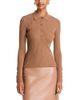 Courreges Courreges Rib Knit Long Sleeve Polo Sweater - 1