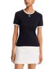 Courreges Courreges Signature Cotton Contrast Tee - 1