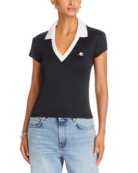 Courreges Courreges Sports Cropped Polo Shirt