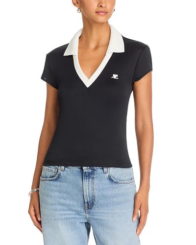 Courreges Courreges Sports Cropped Polo Shirt