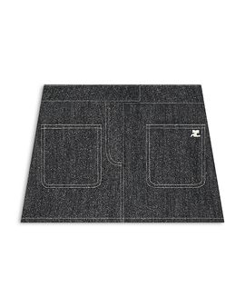 Courreges Courreges Two Pocket Denim Tweed Mini Skirt