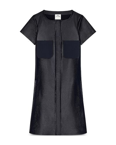 Courreges Courreges Vinyl Cotton Blend Pocket Dress