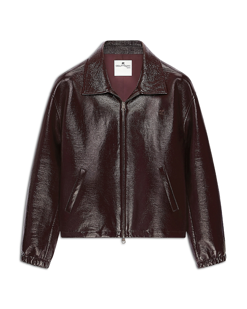 Courreges Courreges Vinyl Faux Leather Bomber Jacket