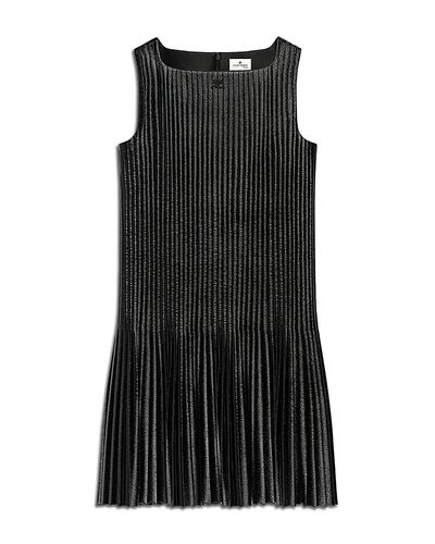 Courreges Courreges Vinyl Pleated Mini Dress