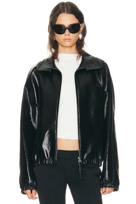 Courreges Courreges Vinyl Zipped Bomber Jacket