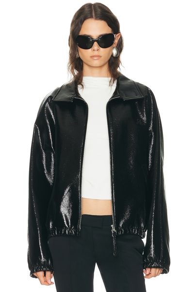 Courreges Courreges Vinyl Zipped Bomber Jacket