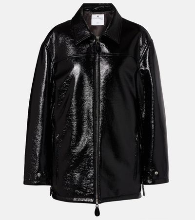 Courreges CourrÃ¨ges Coated cotton-blend jacket