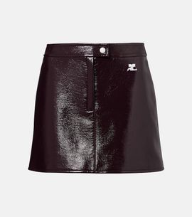 Courreges CourrÃ¨ges Cotton-blend miniskirt