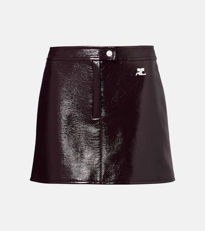 Courreges CourrÃ¨ges Cotton-blend miniskirt