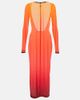 Courreges CourrÃ¨ges Gradient semi-sheer midi dress - 1