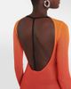 Courreges CourrÃ¨ges Gradient semi-sheer midi dress - 6