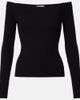 Courreges Courrèges Off-shoulder ribbed-knit top - 1