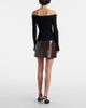 Courreges Courrèges Off-shoulder ribbed-knit top - 3