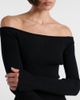 Courreges Courrèges Off-shoulder ribbed-knit top - 4
