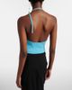 Courreges Courrèges Pointy ribbed-knit halterneck top - 5