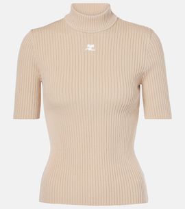 Courreges Courrèges Reedition ribbed-knit top
