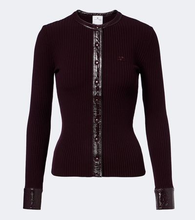 Courreges Courrèges Ribbed-knit cardigan