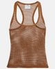 Courreges Courrèges Scuba cotton mesh tank top - 1