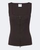 Courreges Courrèges Zip-up cotton tank - 1
