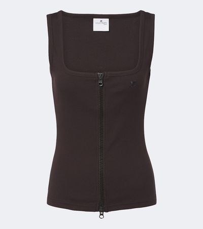 Courreges Courrèges Zip-up cotton tank