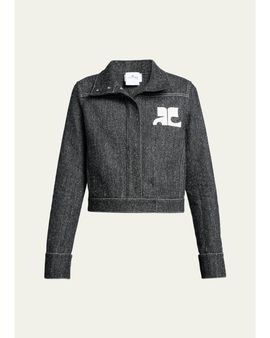 Courreges Denim Tweed Jacket
