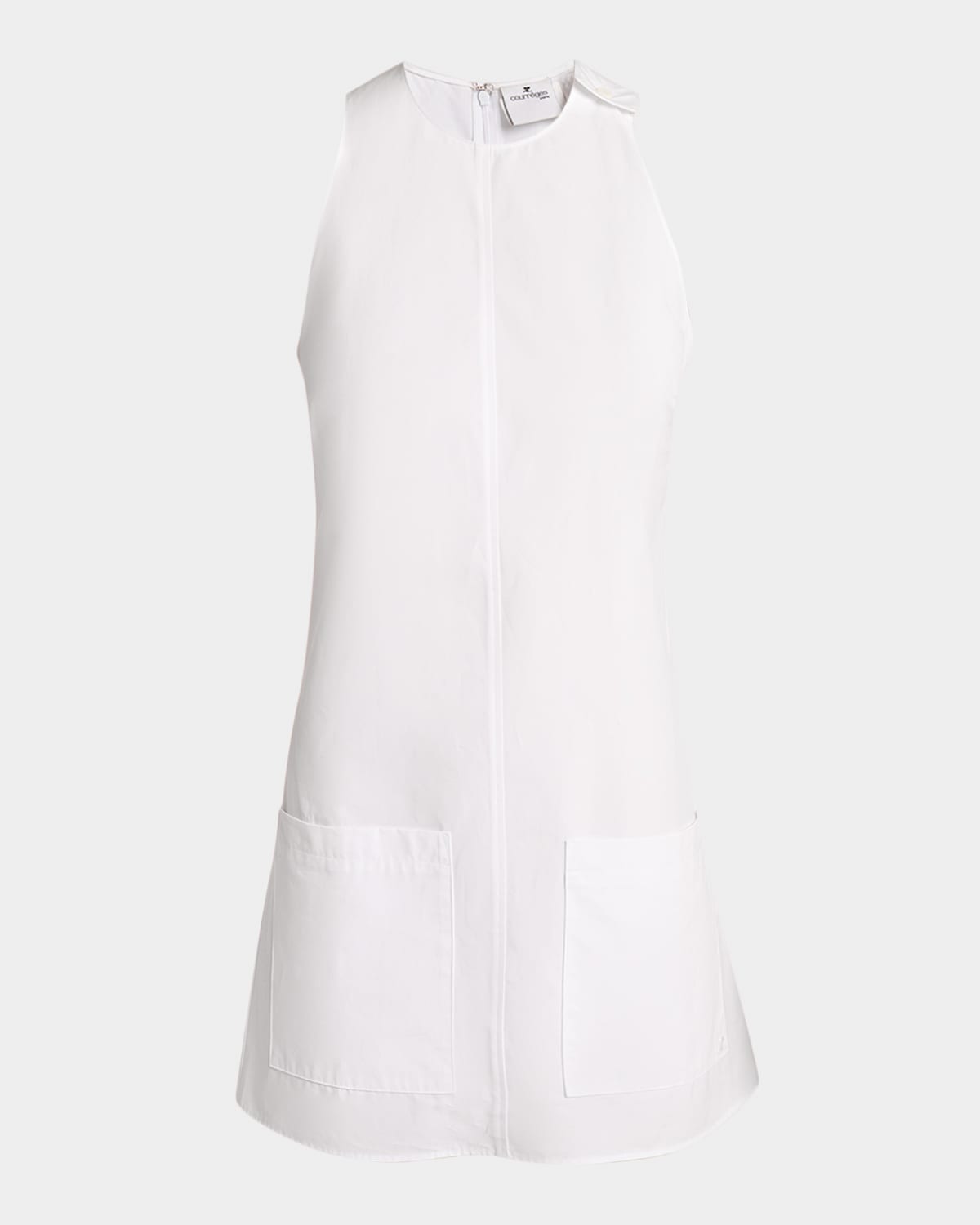 Courreges Heritage Poplin Sleeveless Mini Dress