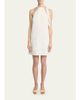 Courreges Knotted Halter Stretch Wool Crepe Mini Dress - 2