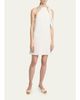 Courreges Knotted Halter Stretch Wool Crepe Mini Dress - 4