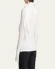 Courreges Satin Scarf Collar Long Sleeve Blouse - 3