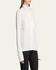 Courreges Satin Scarf Collar Long Sleeve Blouse - 4