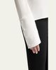 Courreges Satin Scarf Collar Long Sleeve Blouse - 5