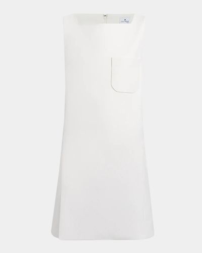 Courreges Square-Neck Sleeveless Cut-Out Mini Dress
