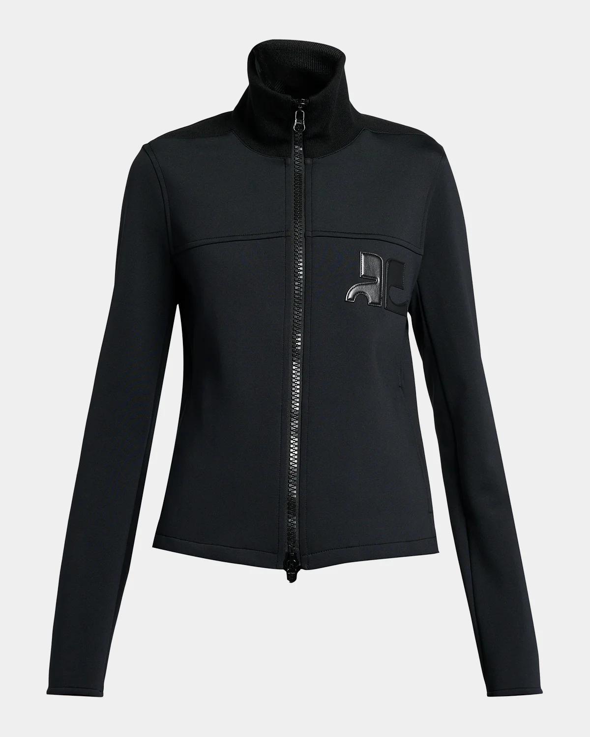 Courreges Technical Jersey Zip Track Jacket