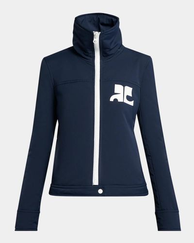 Courreges Techno Nylon Zip Track Jacket