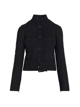 Courreges Women's Buckle Heritage Tweed Jacket