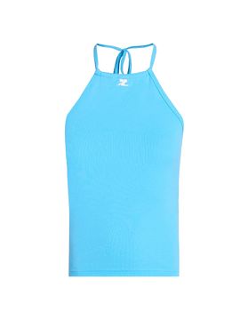 Courreges Women's Contrast Tie-Back Tank
