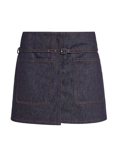 Courreges Women's Cotton Denim Miniskirt