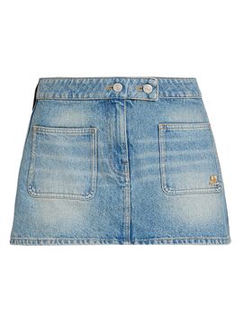 Courreges Women's Denim Miniskirt