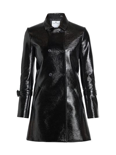 Courreges Women's Double-Breasted Vinyl Coat