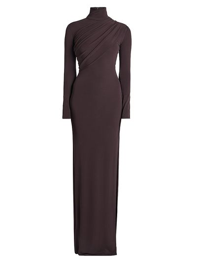 Courreges Women's Draped Jersey Column Gown