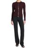 Courreges Women's Faux-Leather-Trim Logo Cardigan - 2