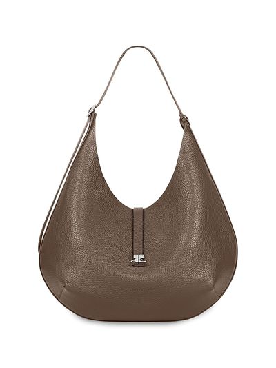 Courreges Women's Holy Leather Hobo Bag