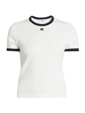 Courreges Women's Logo Cotton T-Shirt