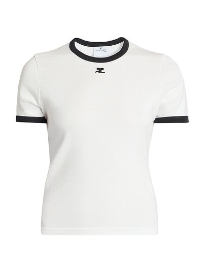 Courreges Women's Logo Cotton T-Shirt