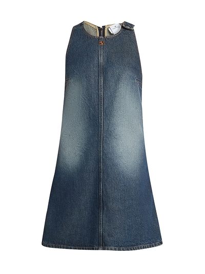 Courreges Women's Logo Denim Mini Dress