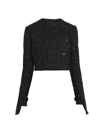 Courreges Women's Oblique Tweed Tailored Jacket