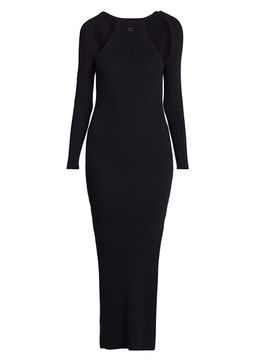 chinese dress ladies Same Long Sleeve Cut Out Maxi Dress main image 1